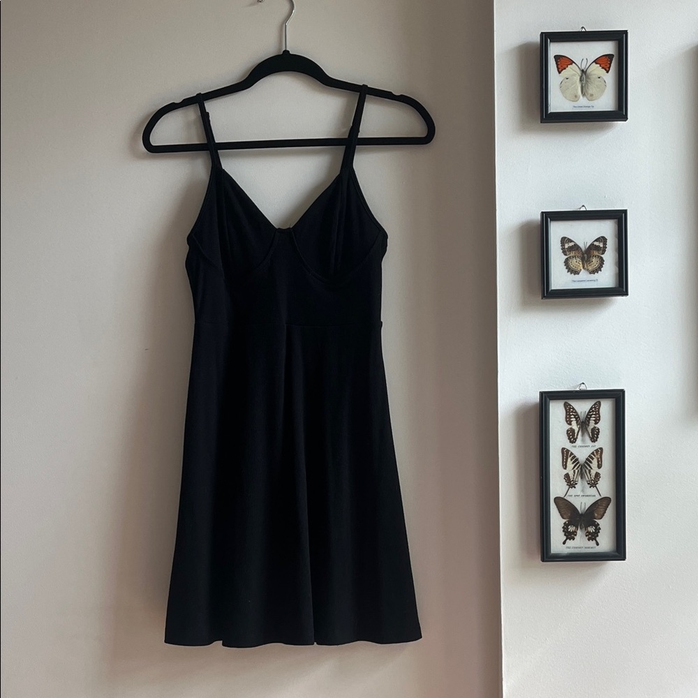 Wild Fable Black Ribbed Dress